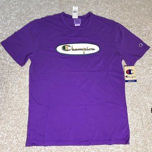 NWT PURPLE CHAMPION LOGO TEE (M)